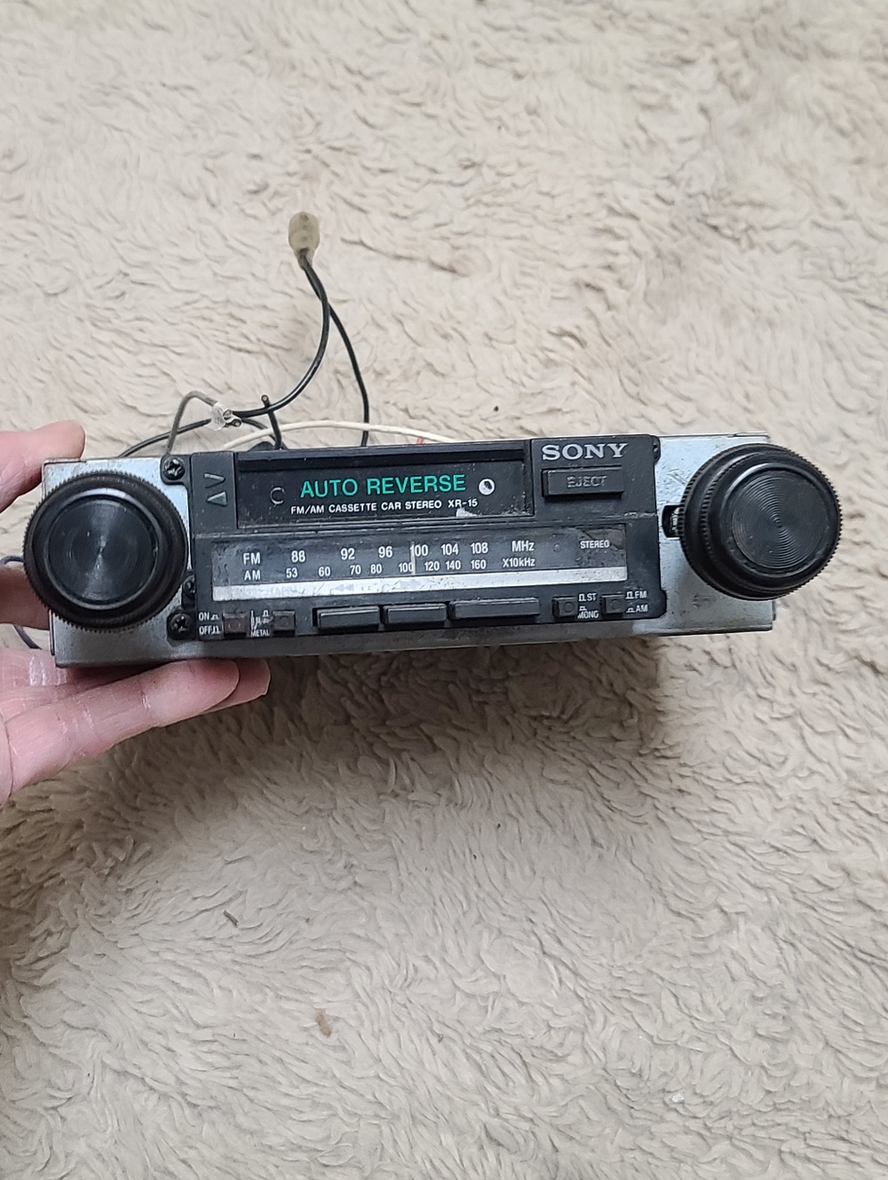 Sony Auto Reverse Car Stereo Cassette Player, AM FM Radio XR-15